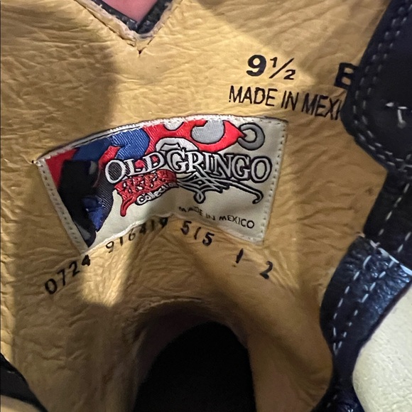 Old Gringo Yippee Ki Yay Leather and Suede Studded Western Cowgirl Boots - Picture 9 of 9